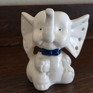 Vintage Earring Holder Ceramic Figural Elephant